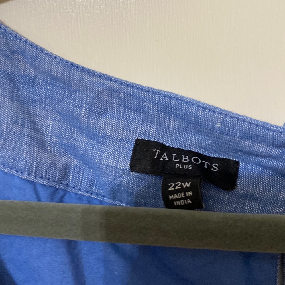 Talbots sleeveless cotton dress